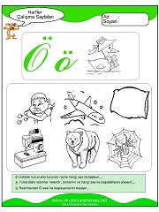 Ö Sesi Çalışma Sayfaları